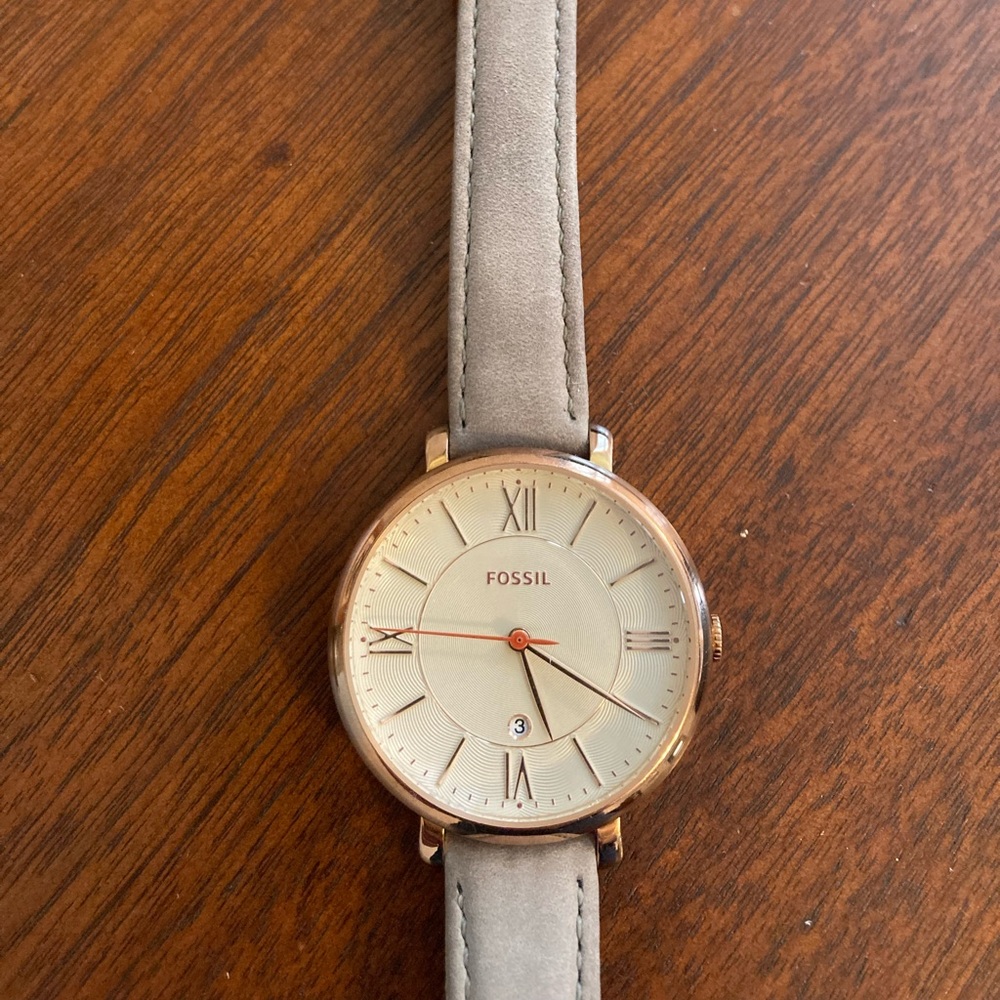 Grey Fossil Womens Jacqueline Watch